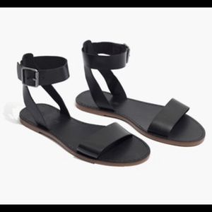 Madewell Ankle Strap Black Sandle